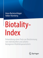 Biotality-Index: Entwicklung eines Tests zur Bestimmung von individuellen und arbeitsbezogenen Vitalitätsparametern