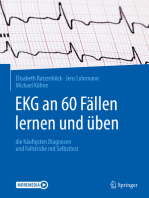 EKG an 60 Fällen lernen und üben: die häufigsten Diagnosen und Fallstricke mit Selbsttest