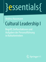 Cultural Leadership I: Begriff, Einflussfaktoren und Aufgaben der Personalführung in Kulturbetrieben