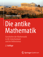 Die antike Mathematik: Geschichte der Mathematik in Alt-Griechenland und im Hellenismus