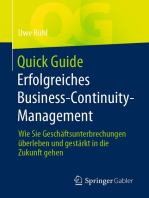 Quick Guide Erfolgreiches Business-Continuity-Management: Wie Sie Geschäftsunterbrechungen überleben und gestärkt in die Zukunft gehen