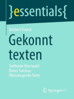 Gekonnt texten: Treffende Wortwahl Klarer Satzbau Überzeugende Texte