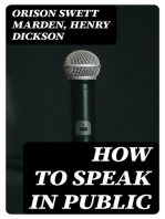 How To Speak In Public