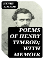 Poems of Henry Timrod; with Memoir