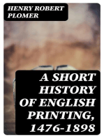 A Short History of English Printing, 1476-1898