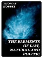 The Elements of Law, Natural and Politic