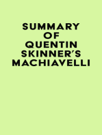 Summary of Quentin Skinner's Machiavelli