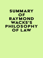 Summary of Raymond Wacks's Philosophy of Law
