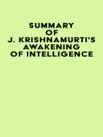 Summary of J. Krishnamurti's Awakening of Intelligence