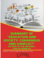 Summary Of "Education And Society. Consensus Or Conflict" By Carlos Ornelas: UNIVERSITY SUMMARIES