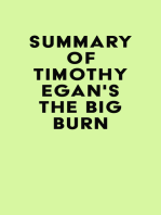 Summary of Timothy Egan's The Big Burn