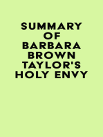 Summary of Barbara Brown Taylor's Holy Envy