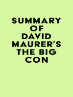 Summary of David Maurer's The Big Con