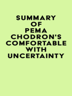 Summary of Pema Chodron's Comfortable with Uncertainty