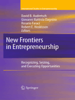 New Frontiers in Entrepreneurship: Recognizing, Seizing, and Executing Opportunities