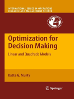 Optimization for Decision Making: Linear and Quadratic Models