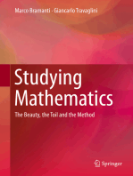 Studying Mathematics: The Beauty, the Toil and the Method