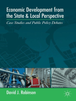 Economic Development from the State and Local Perspective: Case Studies and Public Policy Debates