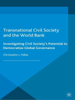 Transnational Civil Society and the World Bank: Investigating Civil Society’s Potential to Democratize Global Governance