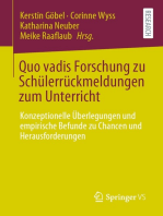 Quo vadis Forschung zu Schülerrückmeldungen zum Unterricht: Konzeptionelle Überlegungen und empirische Befunde zu Chancen und Herausforderungen