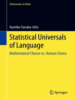 Statistical Universals of Language: Mathematical Chance vs. Human Choice