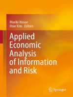 Applied Economic Analysis of Information and Risk