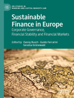 Sustainable Finance in Europe: Corporate Governance, Financial Stability and Financial Markets