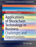 Applications of Blockchain Technology in Business: Challenges and Opportunities