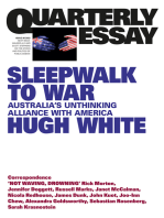 Sleepwalk to War: Quarterly Essay 86: On Alliance Failure and China Delusions