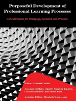 Purposeful Development of Professional Learning Processes: Considerations for Pedagogy, Research and Practice