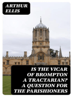 Is the Vicar of Brompton a Tractarian? A Question for the Parishioners
