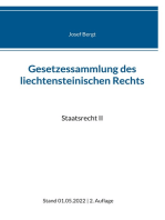 Gesetzessammlung des liechtensteinischen Rechts: Staatsrecht II