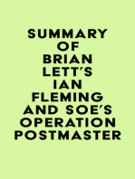Summary of Brian Lett's Ian Fleming and SOE's Operation POSTMASTER