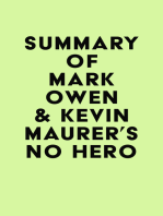 Summary of Mark Owen & Kevin Maurer's No Hero