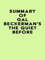 Summary of Gal Beckerman's The Quiet Before