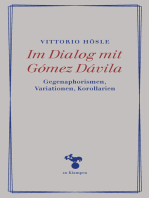 Im Dialog mit Gómez Dávila