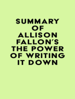 Summary of Allison Fallon's The Power of Writing It Down