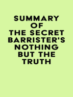 Summary of The Secret Barrister's Nothing But The Truth