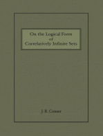 On the Logical Form of Correlatively Infinite Sets