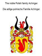 The noble Polish family Achinger. Die adlige polnische Familie Achinger.