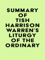 Summary of Tish Harrison Warren's Liturgy of the Ordinary