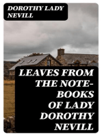 Leaves from the Note-Books of Lady Dorothy Nevill