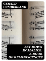 Set Down in Malice
