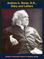 Andrew A. Bonar, D.D., Diary and Letters: Transcribed and Edited by his Daughter