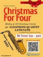 Tenor Saxophone part of "Christmas for four" Saxophone Quartet