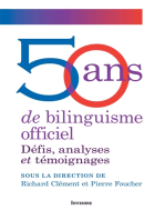 50 ans de bilinguisme officiel: Défis, analyses et témoignages