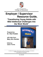 Employer/Supervisor Resource Guide