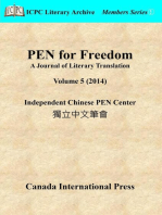 PEN for Freedom A Journal of Literary Translation Volume 5 (2014): PEN for Freedom: A Journal of Literary Translation, #5