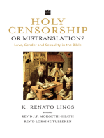 Holy Censorship or Mistranslation? Love, Gender and Sexuality in the Bible