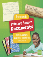 Research Primary Source Documents: Diaries, Letters, Journals, and More!